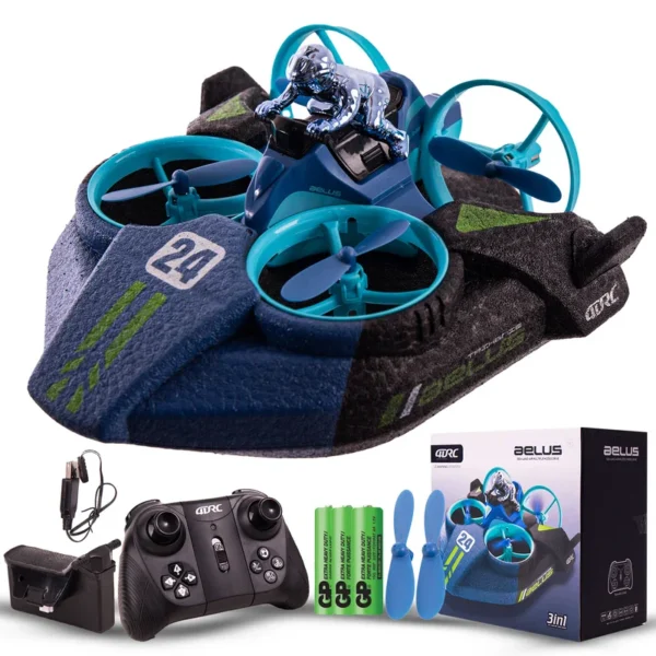 Quadcopter Remote Control Drone 3-in-1 – Air, Water & Land Explorer