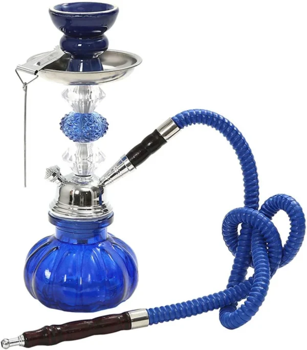 Small Hookah Set – Portable Mini Pumpkin Shisha Kit with Silicone Hose & Complete Accessories