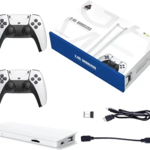 Game Console Stick with 2.4G Wireless Controllers – Retro Gaming Plug & Play with 20,000+ Built-In Games