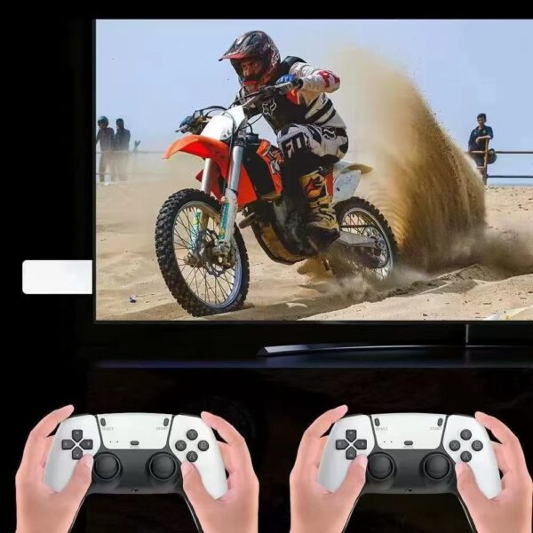 Game Console Stick with 2.4G Wireless Controllers – Retro Gaming Plug & Play with 20,000+ Built-In Games