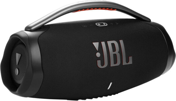 JBL Boombox 3 Portable Bluetooth Speaker – Waterproof, 24-Hour Battery, Deep Bass, PartyBoost, Black