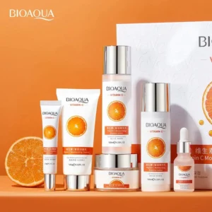 BIOAQUA 6-Piece Vitamin C Skin Care Set – Moisturizing & Anti-Aging Facial Kit