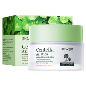 BIOAQUA Centella Asiatica Nourish Repair Face Cream – 50g | Hydrating, Oil Control & Anti-Acne Skincare
