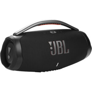JBL Boombox 3 Portable Bluetooth Speaker – Waterproof, 24-Hour Battery, Deep Bass, PartyBoost, Black