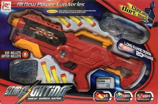 Star Fighting Water Bullet Series 3-in-1 Blaster Toy Gun – Ultimate Action Fun for Kids