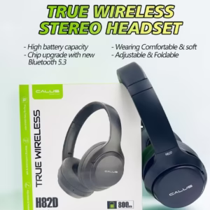 Calus H82D Wireless Bluetooth Headphones – Over-Ear Noise Cancelling Headset with Built-In Microphone