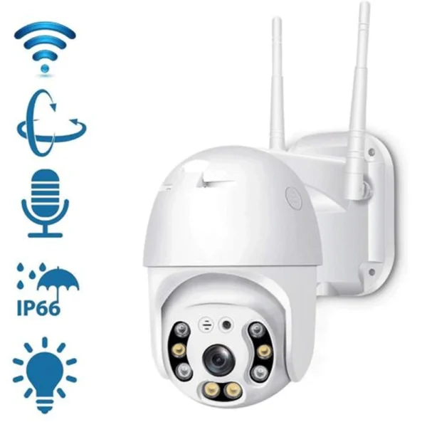Calus C6X-L Smart WiFi Outdoor Rotating CCTV Camera – 1080P HD, Night Vision, IP66 Waterproof