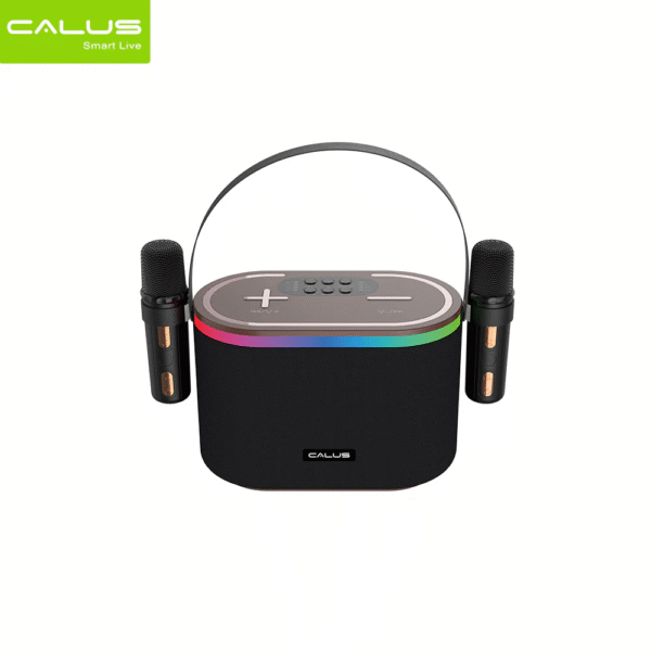 Calus Citation 500 Wireless Karaoke Bluetooth Speaker – Dual Wireless Mics | 4000mAh Battery | Portable Party Sound System