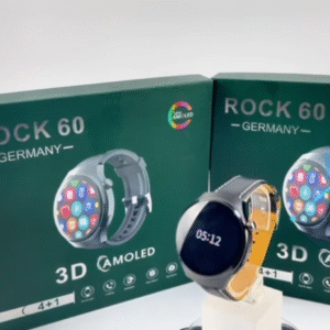 ROCK 60 Germany Smart Watch with Wireless Charging & 4 Interchangeable Straps