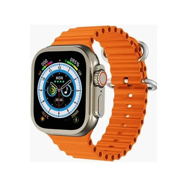 Gift No. 1 7in1 Ultra Smart Watch with 7 Straps Metal Ocean Rubber Nylon Wireless Charger Bt Call 7 in 1 Ultra Smartwatch