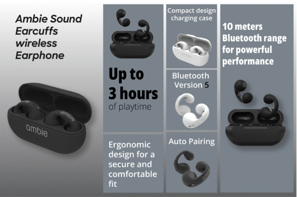 CW-70 AMBIE New Style Buds – True Wireless Earbuds with Deep Bass & Active Noise Cancellation - Image 5