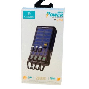 20000mAh Solar Power Bank – Wireless Charging, USB-C PD, QC 3.0, IP66 Waterproof