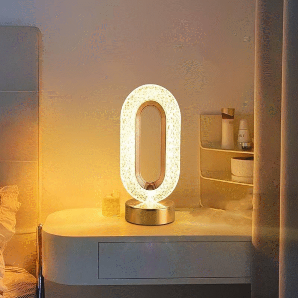 LED Cordless Table Lamp – USB Touch Dimming Crystal Night Light for Bedroom, Living Room, Hotel & Bar