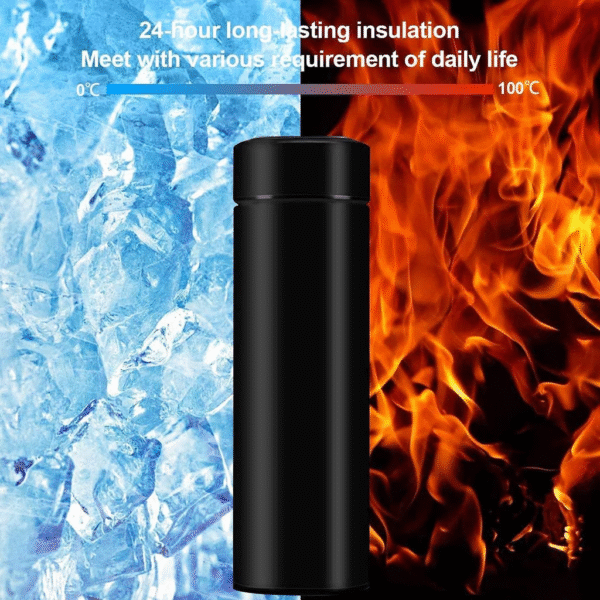 500ml Smart Thermos Cup with LED Temperature Display – Stainless Steel Vacuum Insulated Travel Mug for Hot & Cold Beverages