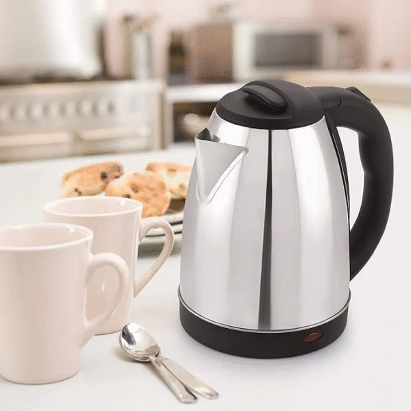 1500W Stainless Steel Electric Kettle – Fast Boil, Auto Shut-Off & Boil-Dry Protection – Ideal for Tea, Coffee, and Hot Water
