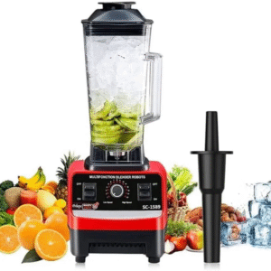 Silver Crest SC-1589 4500W 2-in-1 Commercial Blender & Juicer – Heavy-Duty Mixer with 2 Jars, 15-Speed Control, Stainless Steel Blades