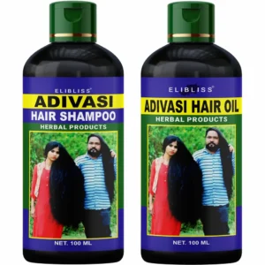 Adivasi Herbal Hair Growth Oil – Pure Ayurvedic Anti‑Hair‑Fall Oil with Bhringraj & Bamboo for Women & Men