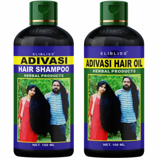 Adivasi Herbal Hair Growth Oil – Pure Ayurvedic Anti‑Hair‑Fall Oil with Bhringraj & Bamboo for Women & Men