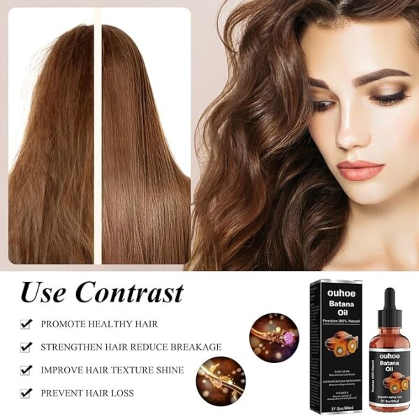Batana Oil 60ml – Natural Hair Growth & Repair Oil for Thicker, Healthier Hair | Rich in Vitamin E, Fatty Acids & Phytosterols